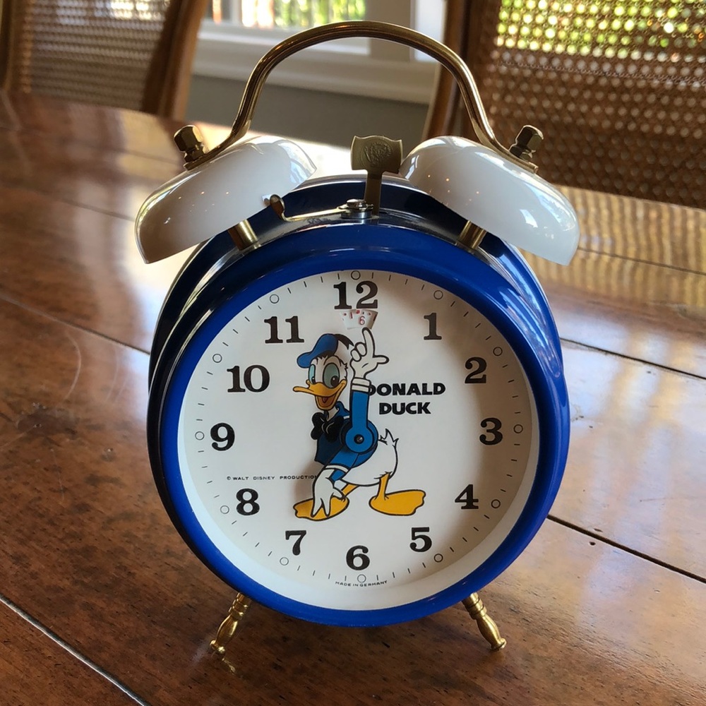 Vintage Disney Donald Duck Alarm Clock